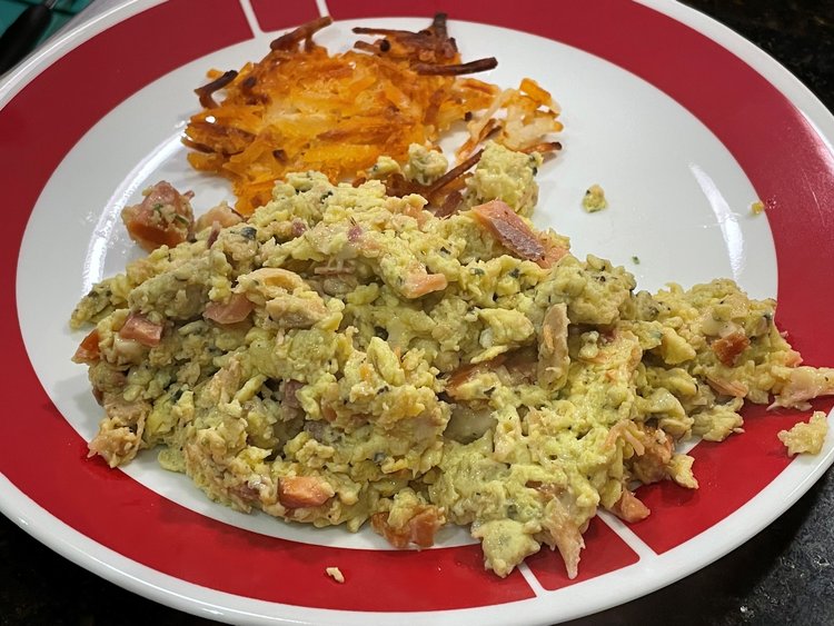 Smoked Salmon Scramble