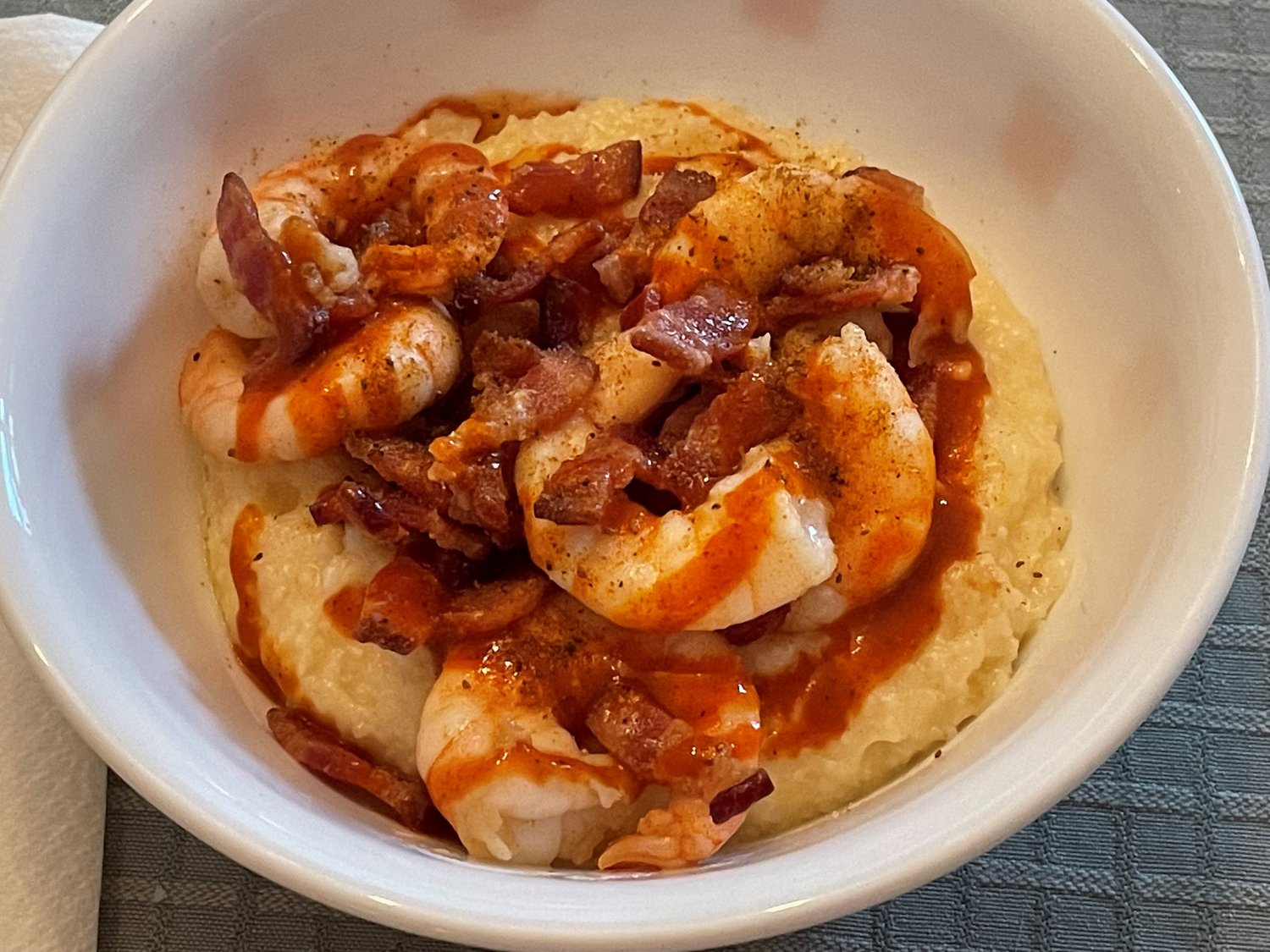 Cheesy Grits and Shrimp