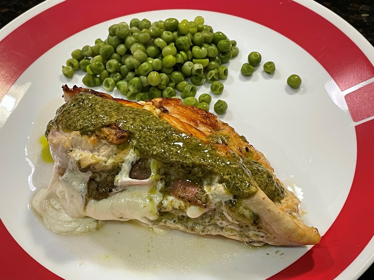 Chicken Stuffed with Prosciutto, Mozzarella, Pesto