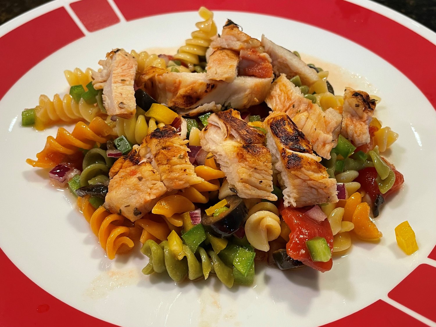 Grilled Chicken Pasta Salad