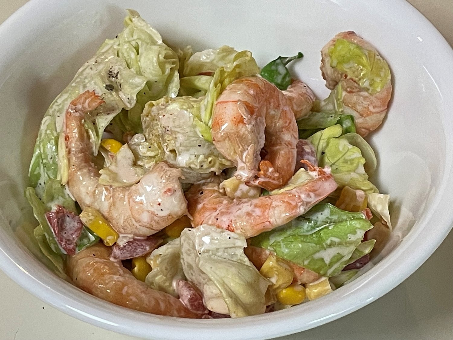 Lime Honey Shrimp Salad