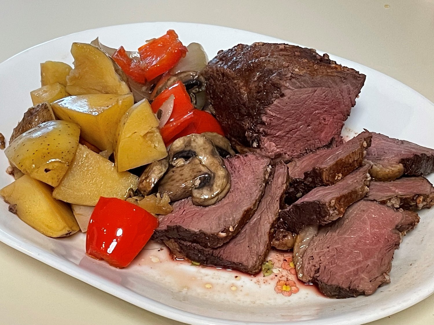 Top Sirloin with Roasted Vegetables