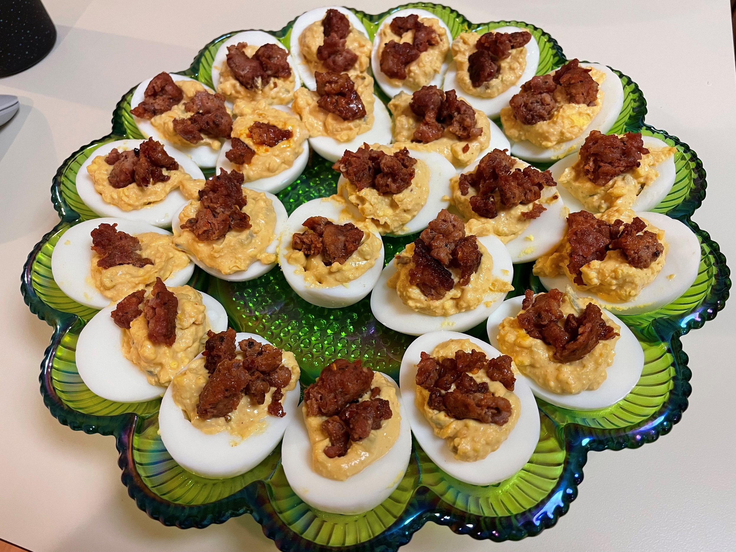 Chorizo and Chipotle Deviled Eggs